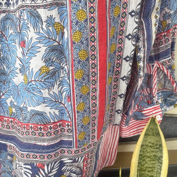 J. McLaughlin Multicolor Patterned Shirt - Picture 5 of 5